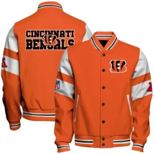 Limited Edition – Customized NFL Cincinnati Bengals Satin Varsity & Baseball Jacket