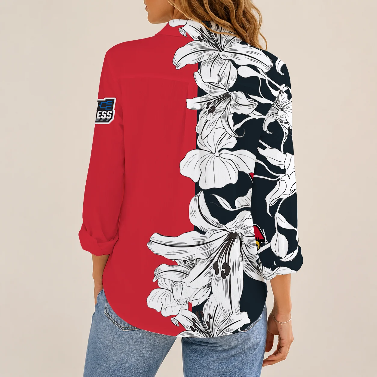Limited Edition – Customized NCAA Louisville Cardinals Strappy Women Casual Shirt - Image 2