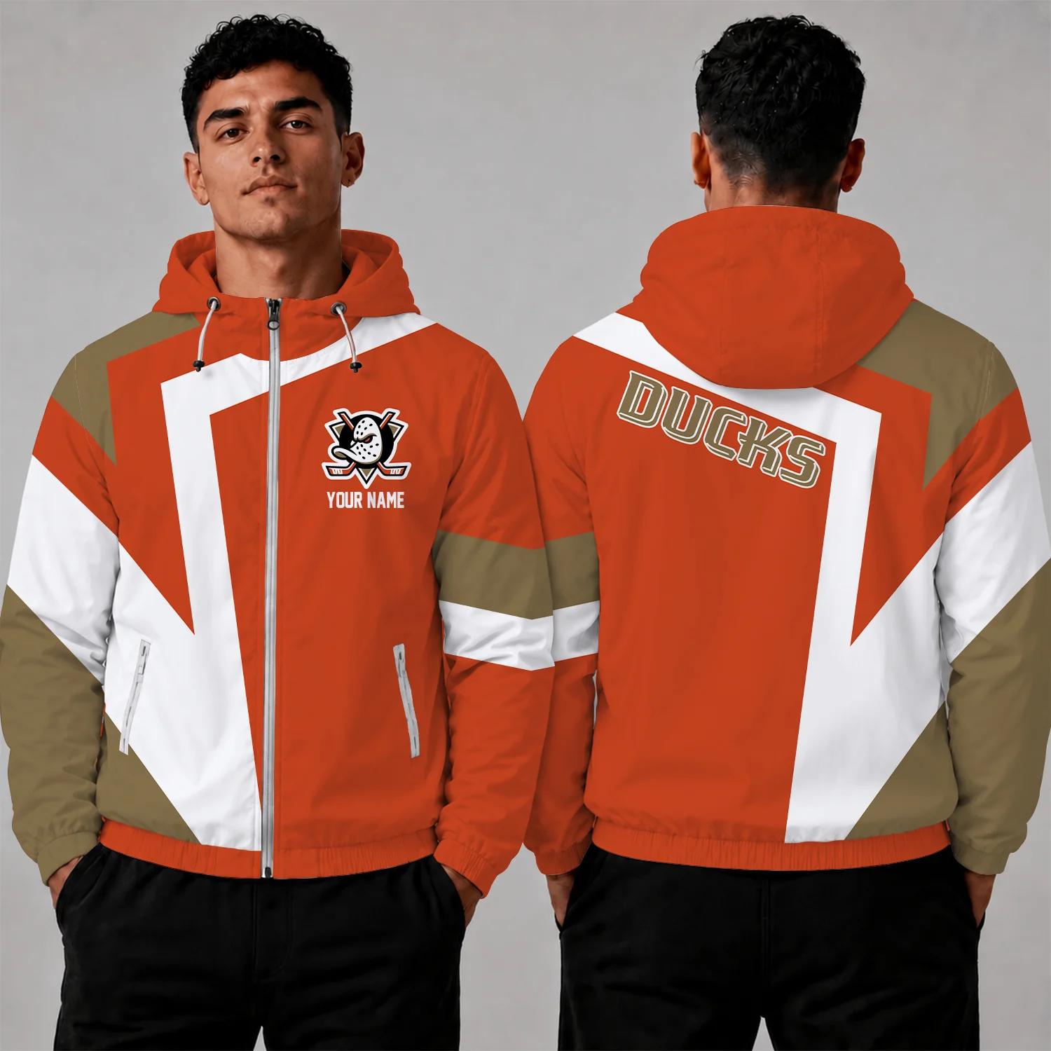 Limited Edition – Customized NHL Anaheim Ducks Windbreaker Jacket