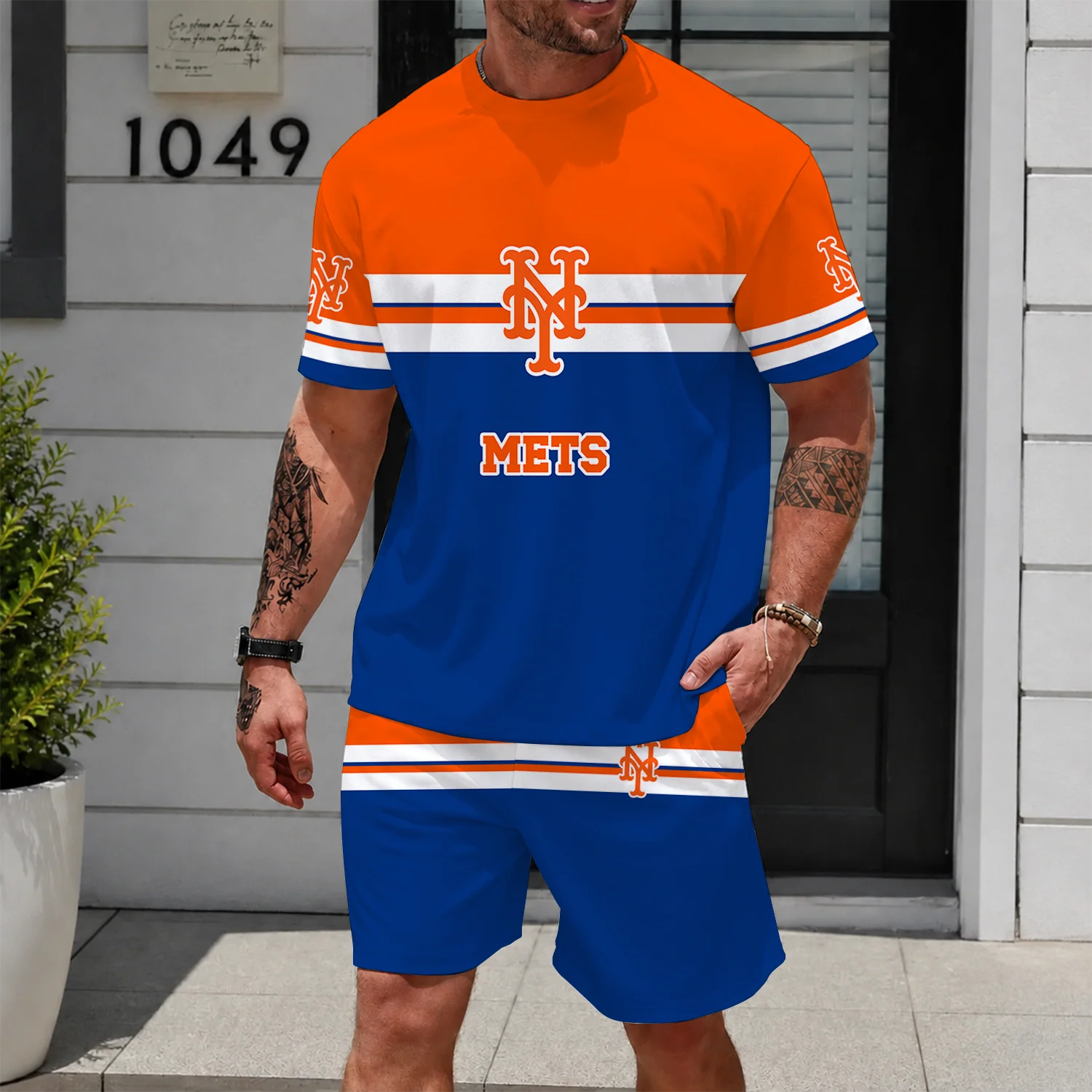 Limited Edition – Customized MLB New York Mets Unisex T-Shirt & Shorts Set