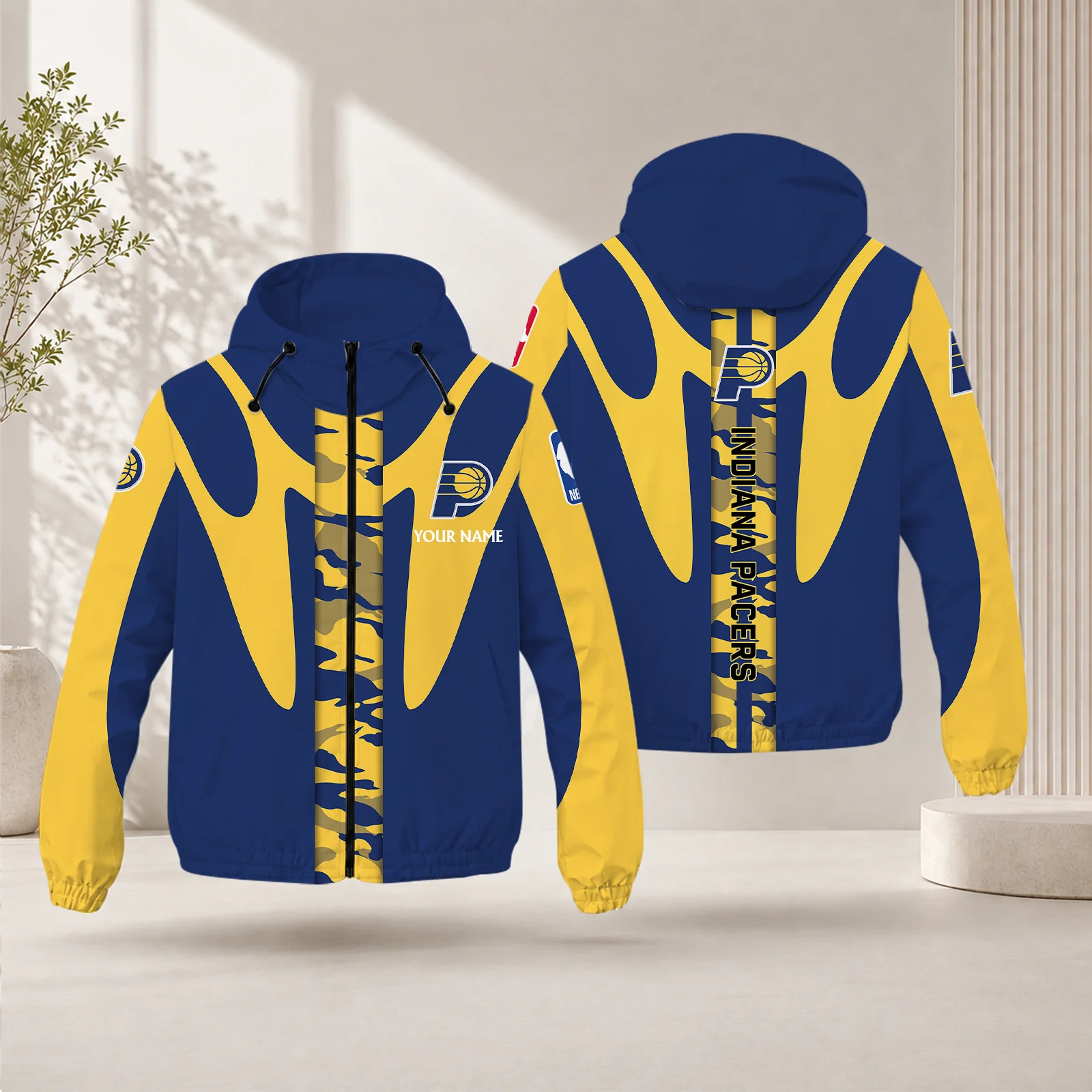Limited Edition – Customized NBA Indiana Pacers Windbreaker Jacket