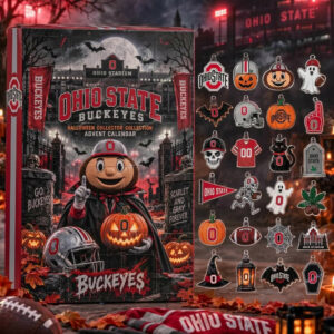 Ohio State Buckeyes NCAA Advent Calendar 2026 Ornaments Halloween Countdown Sports Gift