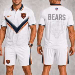 Limited Edition – Customized NFL Chicago Bears Polo Shirt & Short Pants