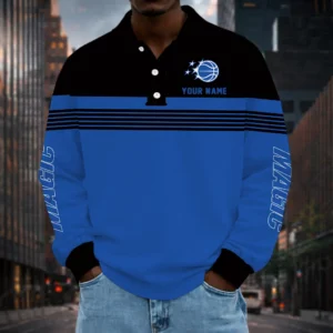 Limited Edition – Customized NBA Orlando Magic Men Long Sleeve Polo Shirt