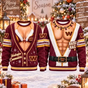 Limited Edition – Customized NFL Washington Commanders Christmas Unisex Sweatshirt