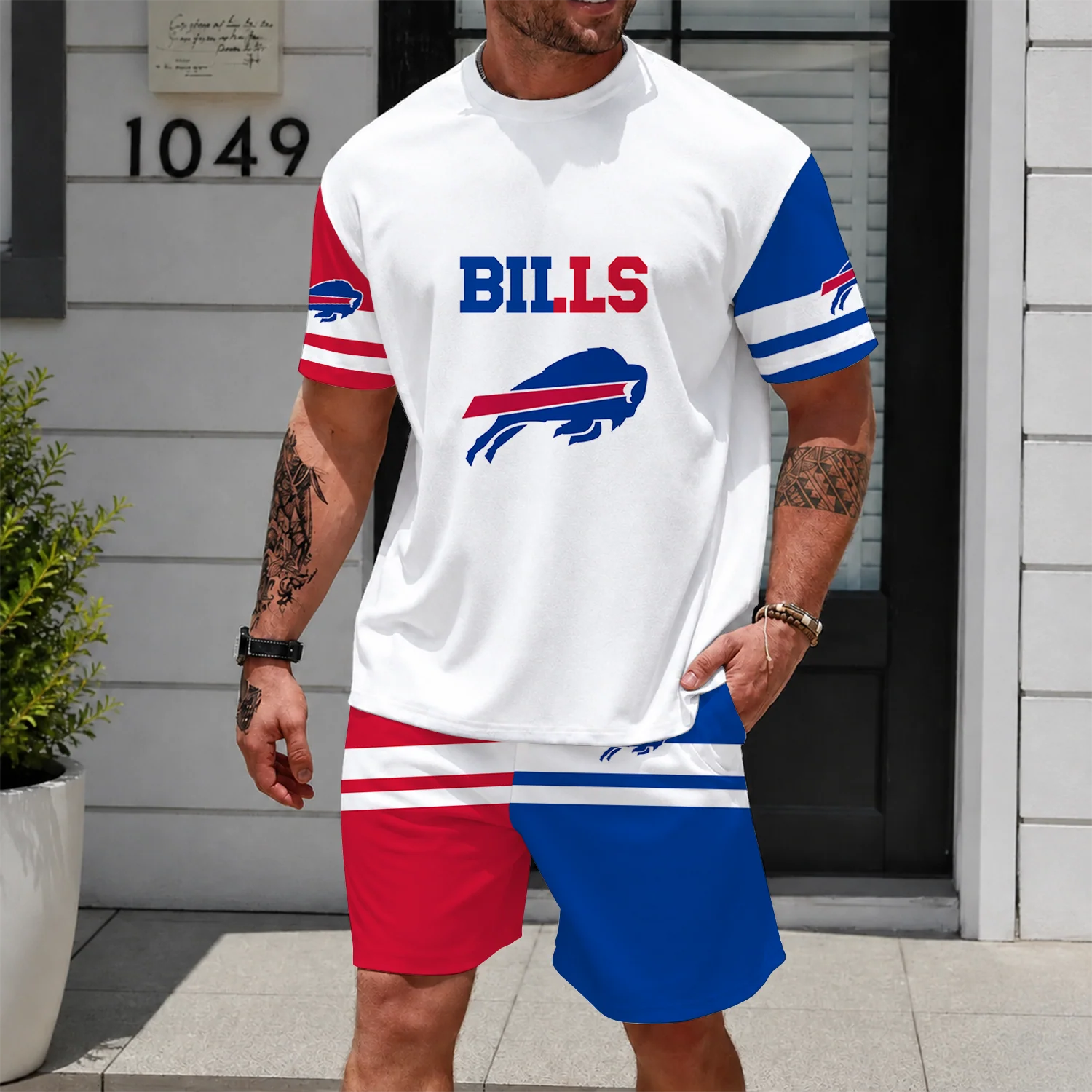 Limited Edition -customized NFL Buffalo Bills Unisex T-Shirt & Shorts Set