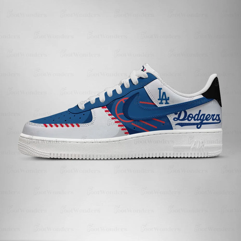 Limited Edition – Customized MLB Los Angeles Dodgers Air force 1 Shoes - Image 3