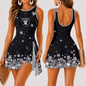 Limited Edition – Customized NFL Las Vegas Raiders Women’s Summer Skort Dress