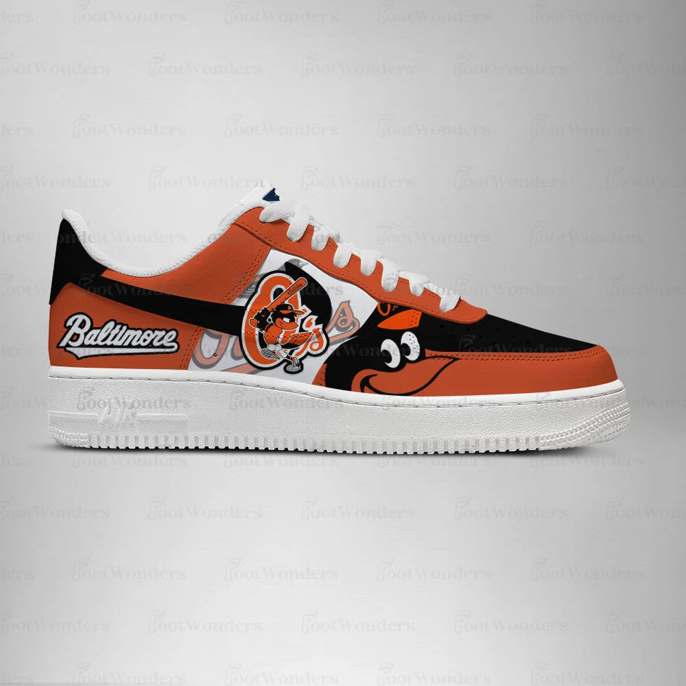 Limited Edition – Customized MLB Baltimore Orioles Air force 1 Shoes - Image 2