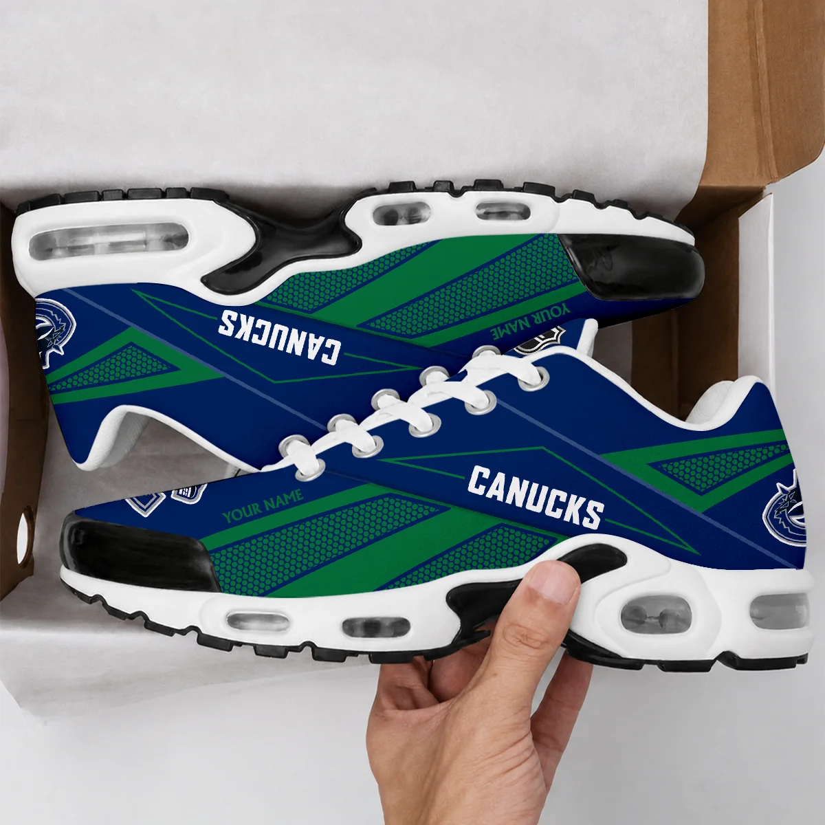 Limited Edition – Customized NHL Vancouver Canucks Air Max Plus Sneakers