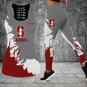Limited Edition – Customized NCAA Stanford Cardinal Hollow Tank Top & Leggings Set