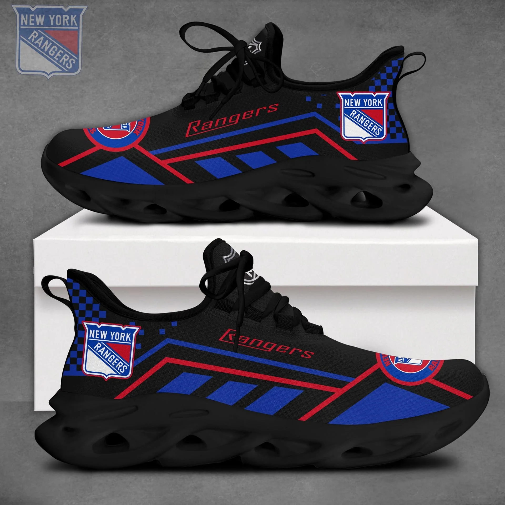 Limited Edition – Customized NHL New York Rangers Max Soul Sneakers