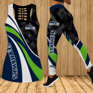 Limited Edition – Customized NFL Seattle Seahawks Hollow Tank Top & Leggings Set