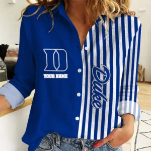 Limited Edition – Customized NCAA Duke Blue Devils Women Casual Shirt For Fan