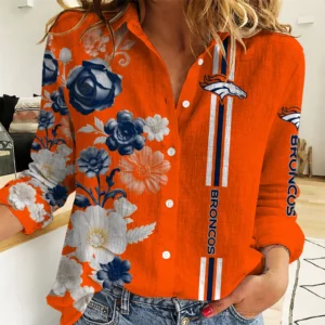 Limited Edition – Customized NFL Denver Broncos Women Casual Shirt