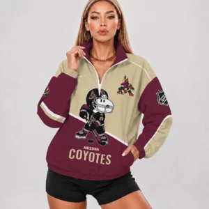 Limited Edition – Customized NHL Arizona Coyotes V-Neck Zipper Sweatshirt Jacket