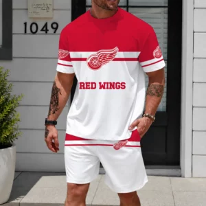 Limited Edition – Customized NHL Detroit Red Wings Unisex T-Shirt & Shorts Set