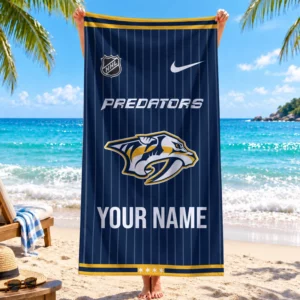 Limited Edition – Customized NHL Nashville Predators Beach Towel