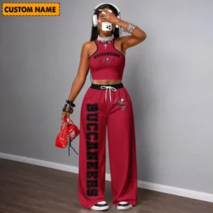 Limited Edition – Customized NFL Tampa Bay Buccaneers Women’s Crop Top & Long Pants Set