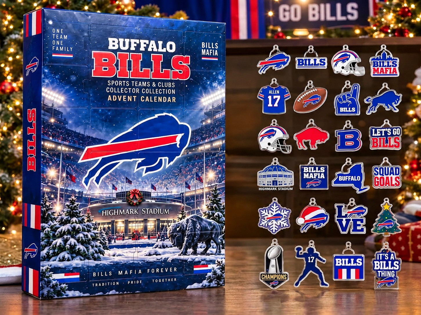 Buffalo Bills Christmas Advent Calendar Sports Teams Gifts For Fans