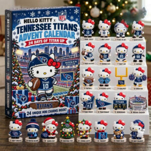 Hello Kitty x Tennessee Titans 2026 NFL Advent Calendar Tennessee Titans Football Decor Gifts