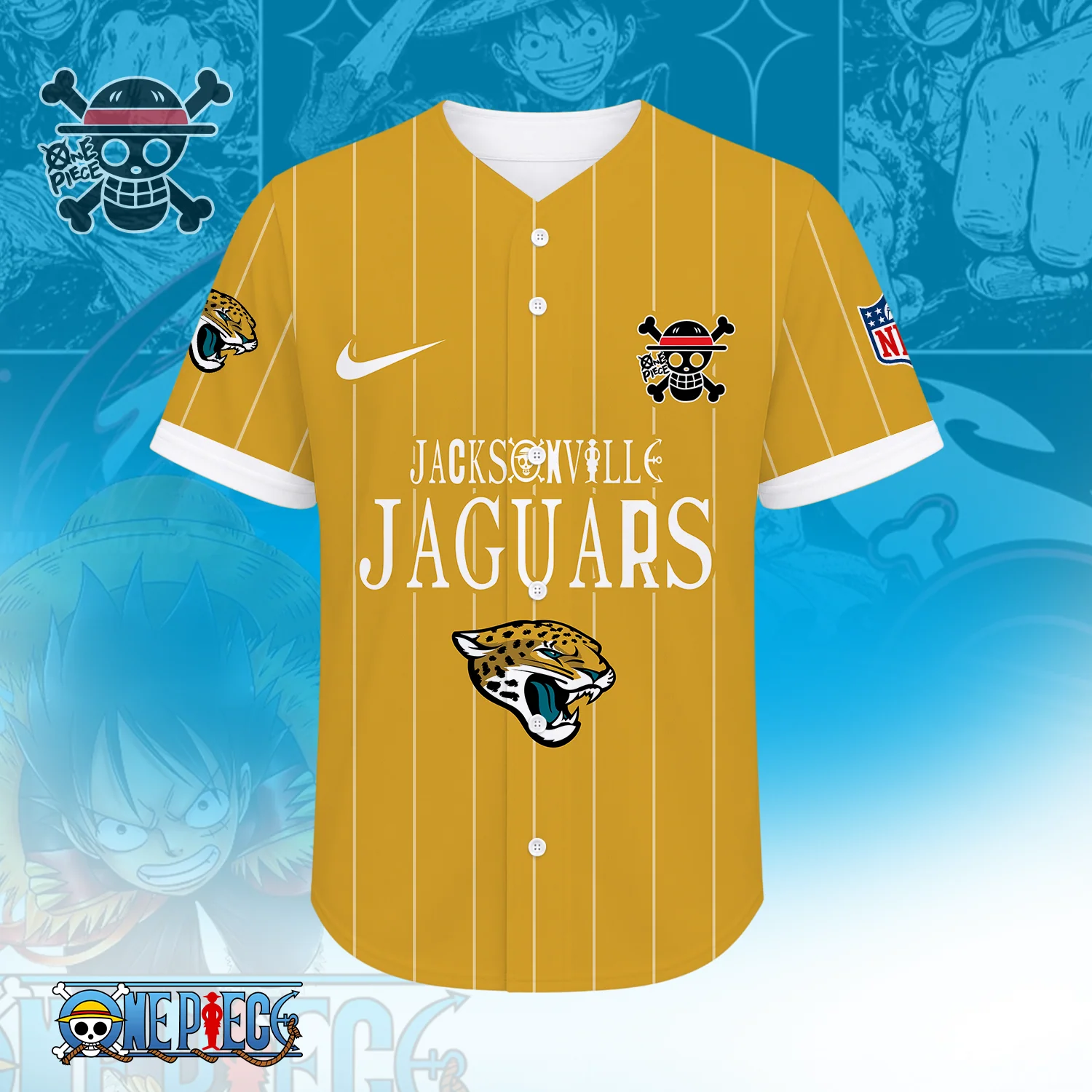 Limited Edition – Customized NFL Jacksonville Jaguars Baseball Jersey