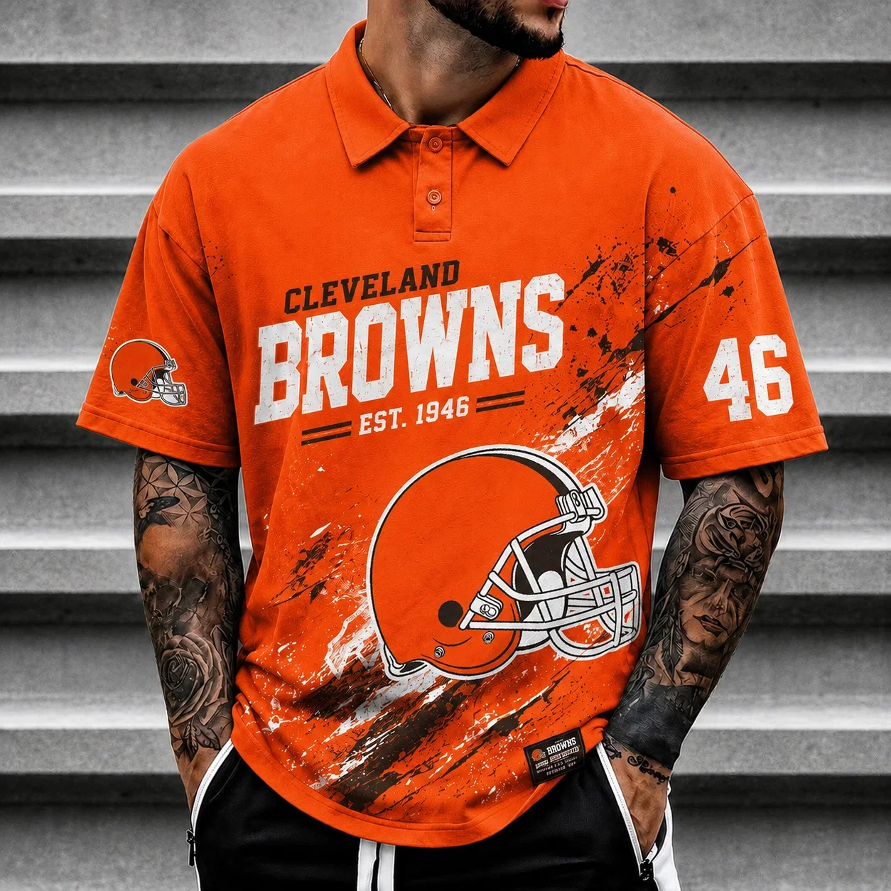 Limited Edition – Customized NFL Cleveland Browns Polo Shirt