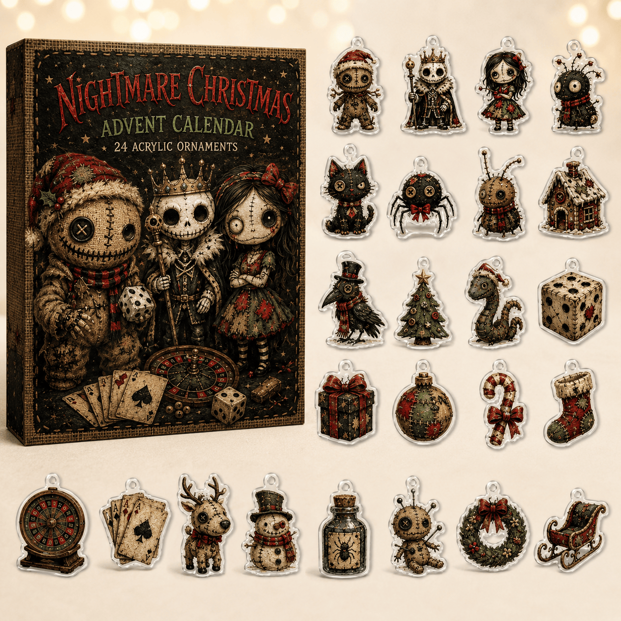 Nightmare Christmas Xmas Advent Calendar Christmas Eve Countdown Gifts For Xmas