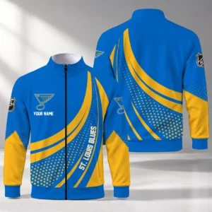 Limited Edition – Customized NHL St. Louis Blues Stand Collar Jacket