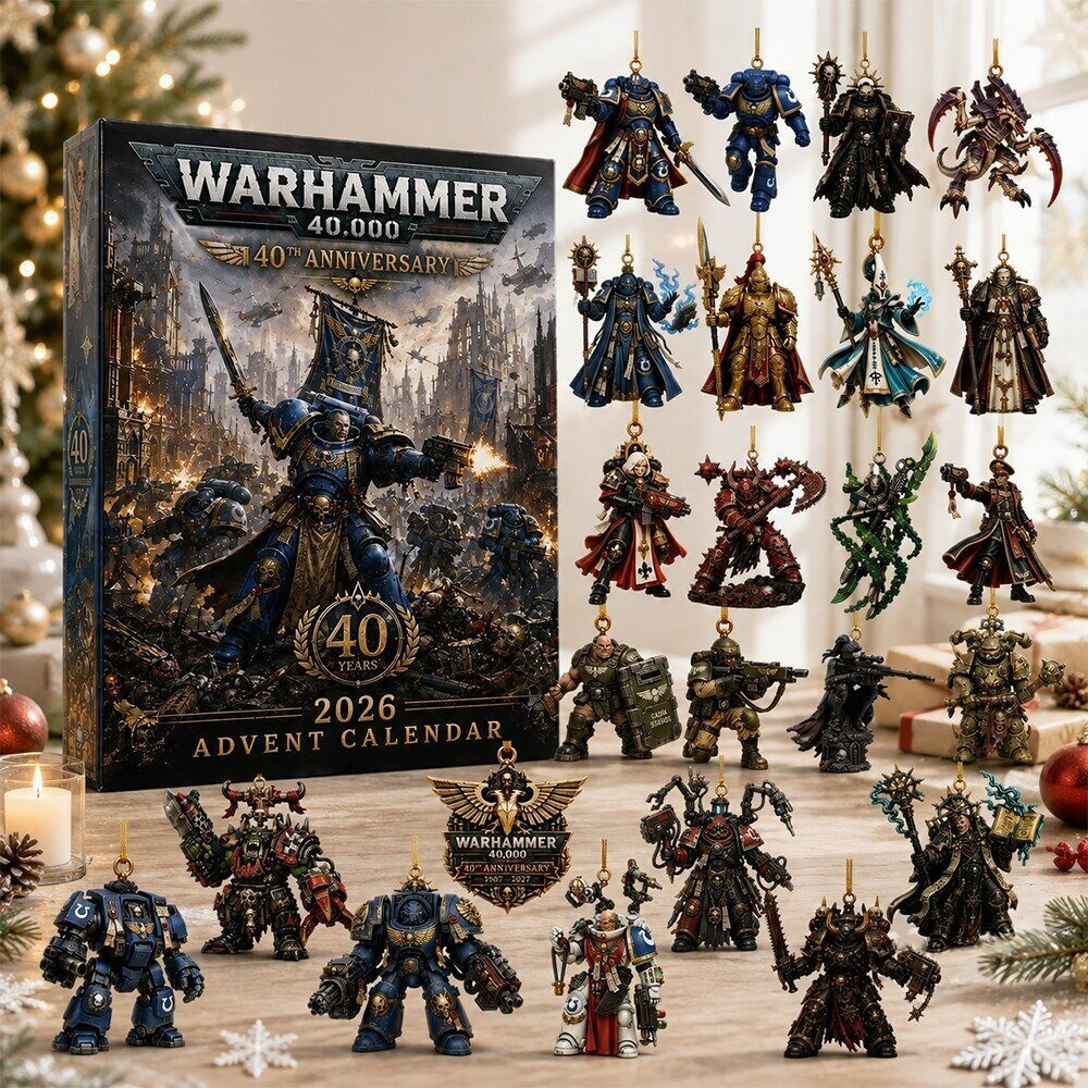 Warhammer 40k 40th Anniversary Merch Advent Calendar Tabletop Gaming Gifts – THW