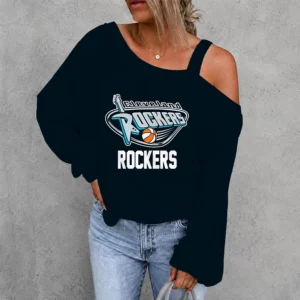 Limited Edition – Customized WNBA Cleveland Rockers Women’s Off-Shoulder Long Sleeve Shirt