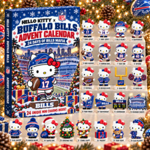 Hello Kitty x Buffalo Bills 2026 Christmas Advent Calendar Bills Pride Xmas Calendar