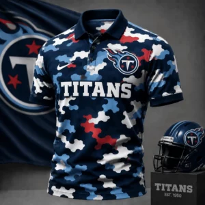 Limited Edition – Customized NFL Tennessee Titans Camo Polo Shirt