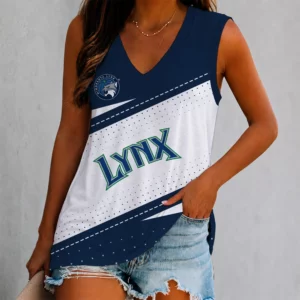 Limited Edition – New Customized WNBA Minnesota Lynx Women’s V-Neck Tank Top