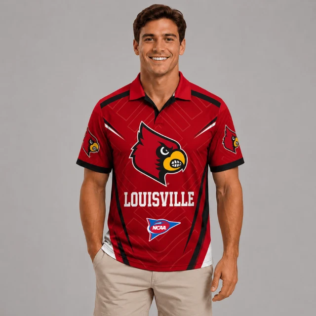 Limited Edition – Customized NCAA Louisville Cardinals Polo Shirt