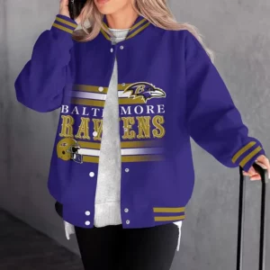 Limited Edition – Customized NFL Baltimore Ravens Satin Varsity & Baseball Jacket