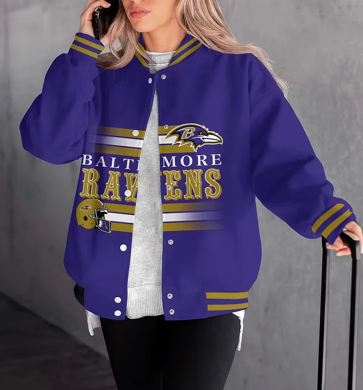 Limited Edition – Customized NFL Baltimore Ravens Satin Varsity & Baseball Jacket