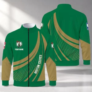 Limited Edition – Customized NBA Boston Celtics Stand Collar Jacket