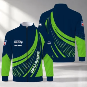 Limited Edition – Customized NFL Seattle Seahawks Stand Collar Jacket