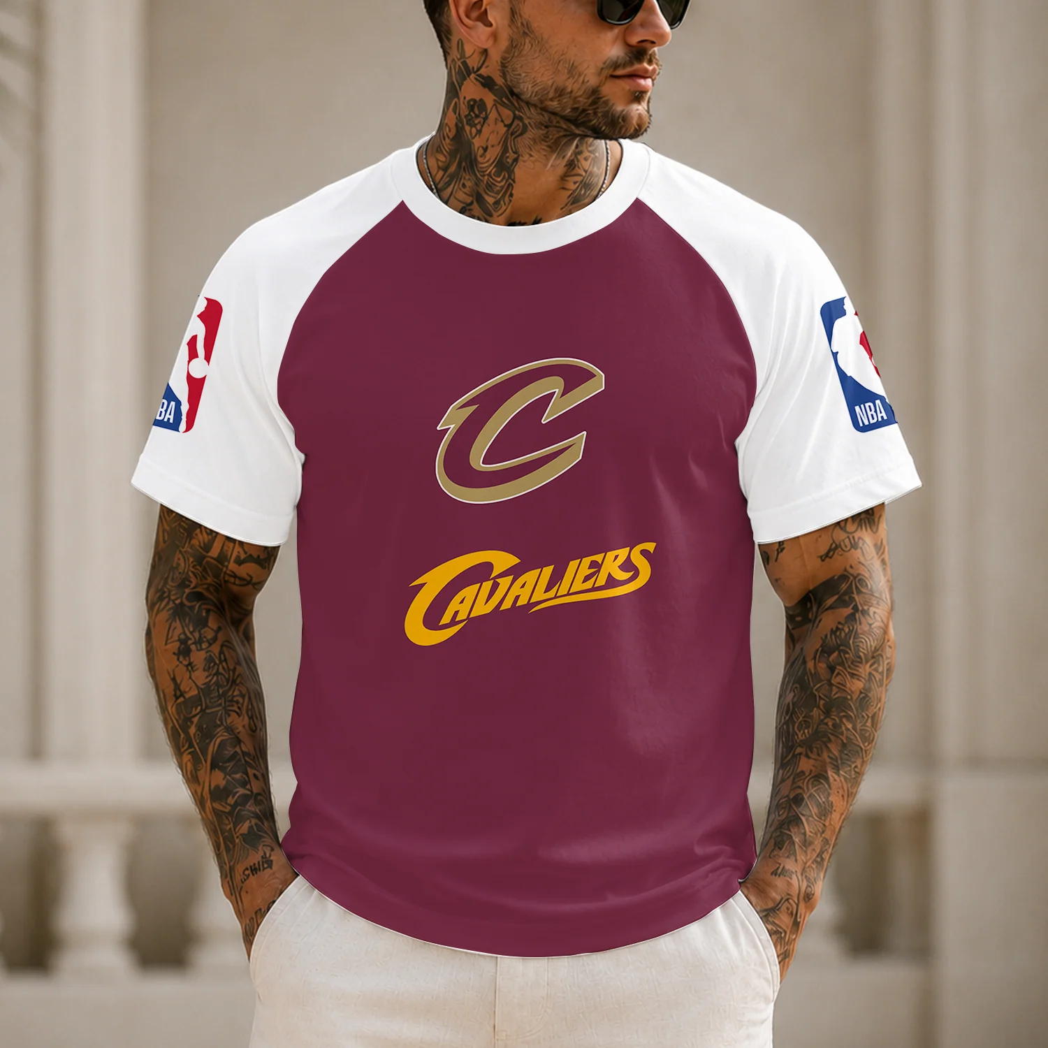 Limited Edition – Customized NBA Cleveland Cavaliers Raglan Tee