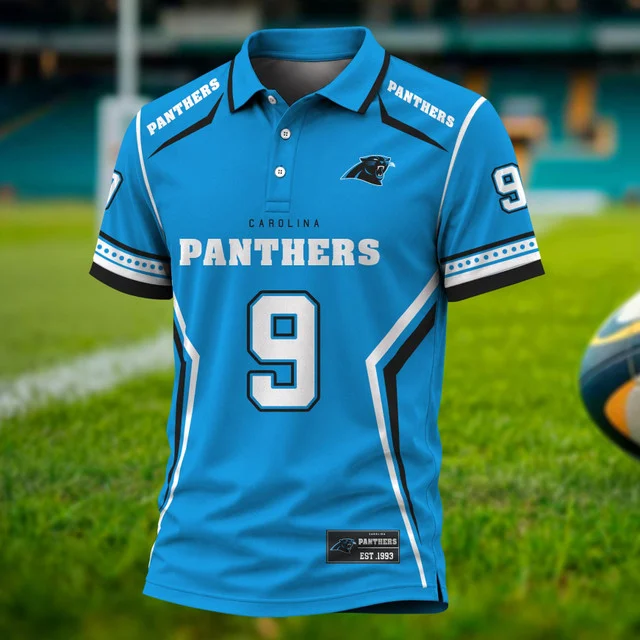 Limited Edition – Customized NFL Carolina Panthers Polo Shirt
