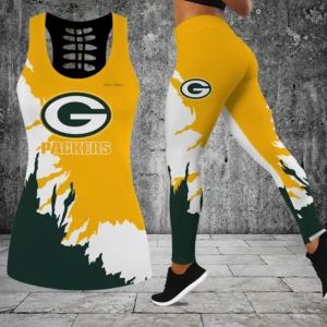 Limited Edition – Customized NFL Green Bay Packers Hollow Tank Top & Leggings Set