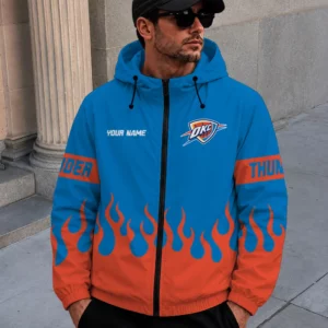 Limited Edition – Customized NBA Oklahoma City Thunder Windbreaker Jacket