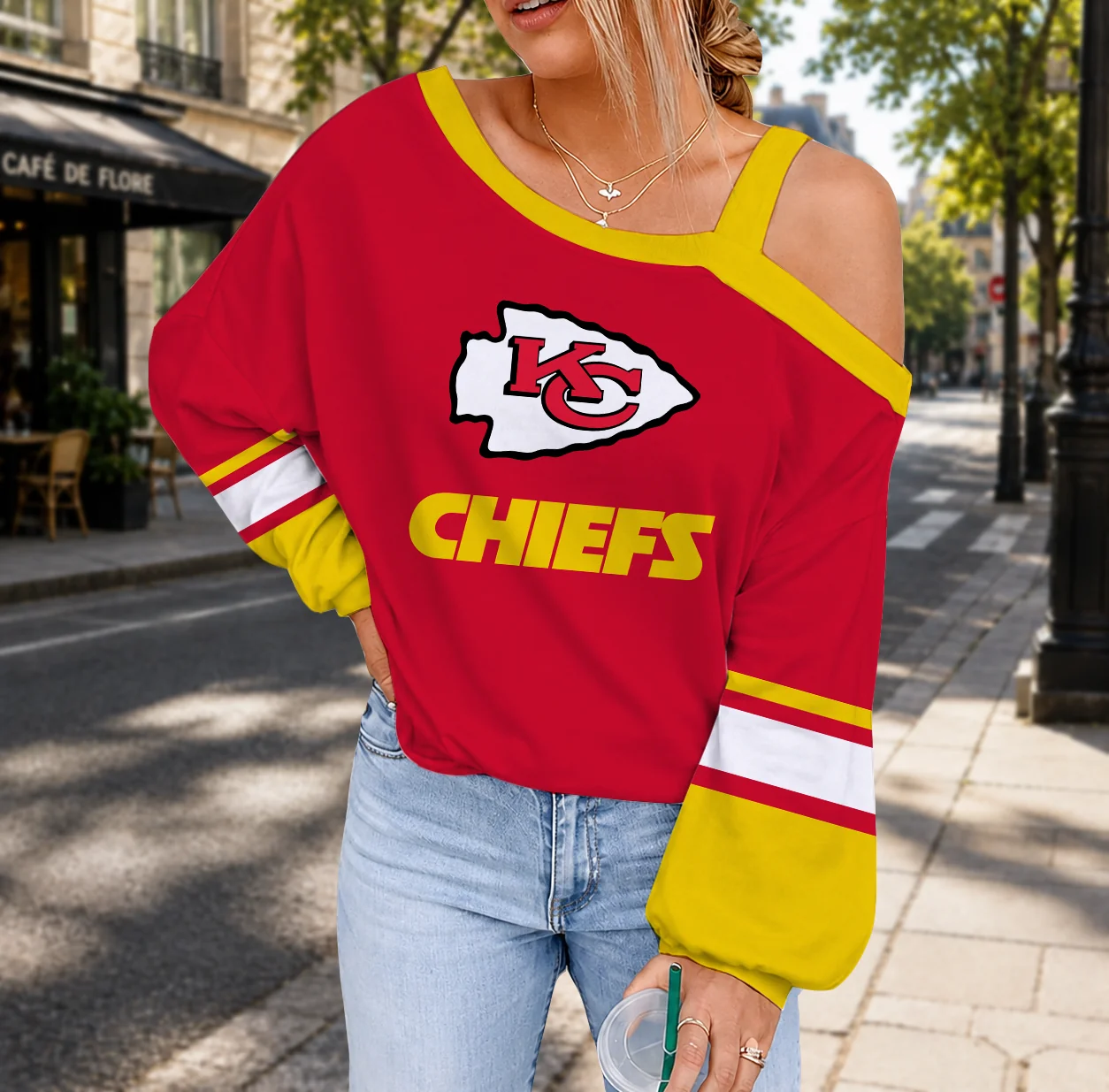 Limited Edition – Customized NFL Kansas City Chiefs Drop Shoulder Sweatshirt