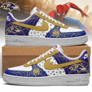 Limited Edition – Customized NFL Baltimore Ravens Af1 Shoes