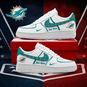 Limited Edition – Customized NFL Miami Dolphins Af1 Shoes