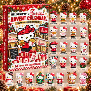 Hello Kitty x Chick-fil-a 2026 Christmas Advent Calendar Kitty Christmas Calendar Gift