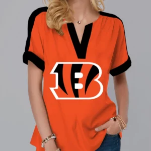 Limited Edition – Customized NFL Cincinnati Bengals V-Neck Female Shirt