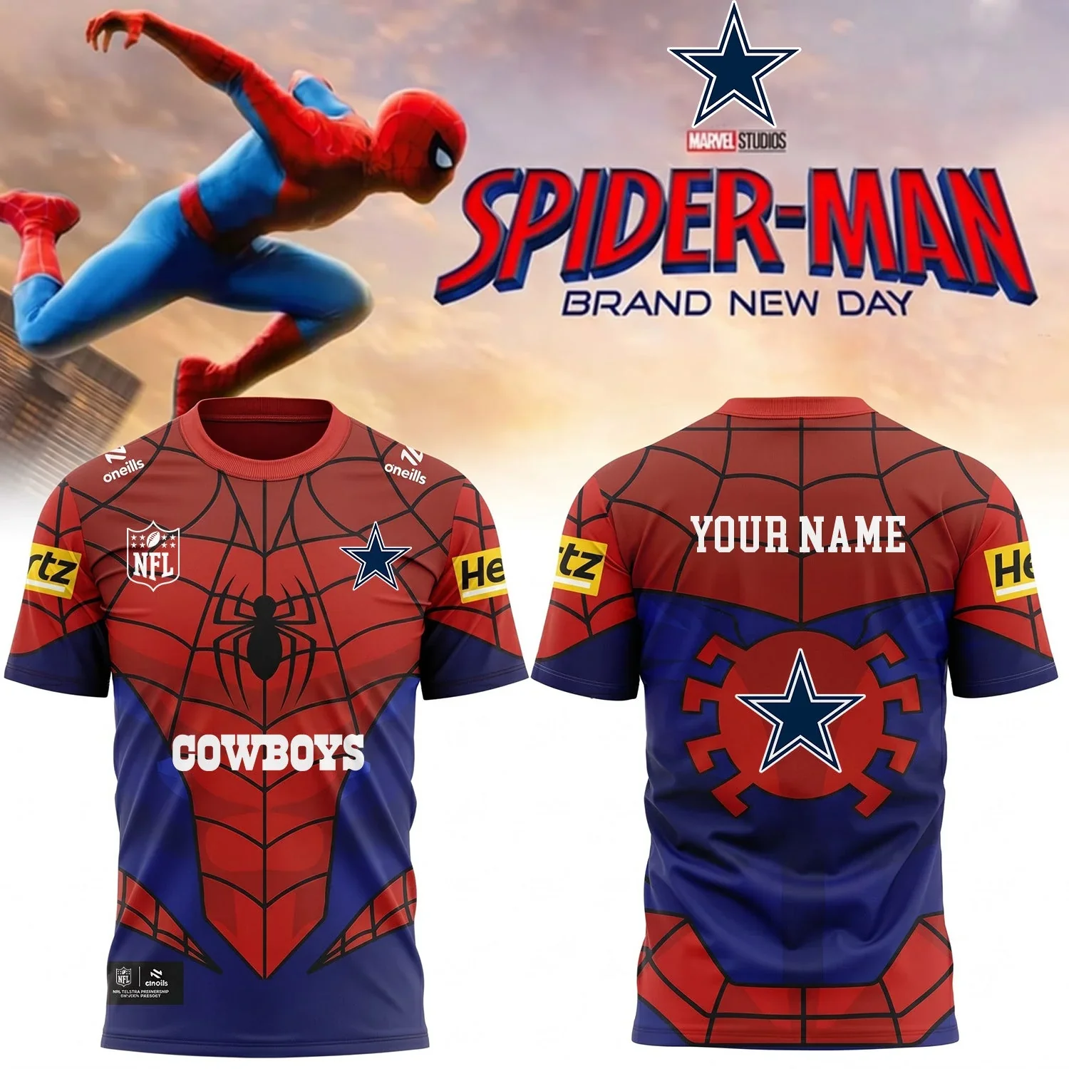 Limited Edition – Customized NFL Kansas City Chiefs x Spider Unisex T-Shirt