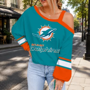 Limited Edition – Customized NFL Miami Dolphins Drop Shoulder Sweatshirt